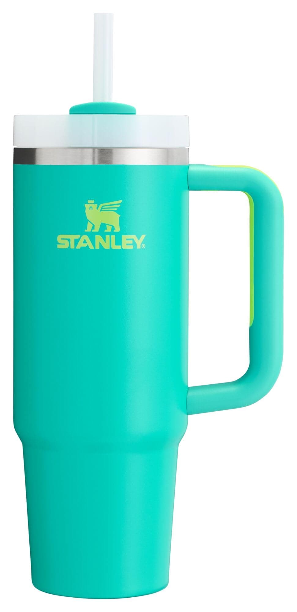 Stanley Quencher - Vaso H2.0 con mango - 1200 ml - Tapa de rosca con pajita incluida - Antifugas y portavasos de coche compatible para viajes - Vaso térmico de acero — view 60