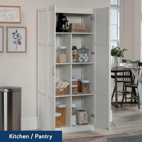 Sauder Select Storage Cabinet/ Pantry cabinets, White finish — view 3