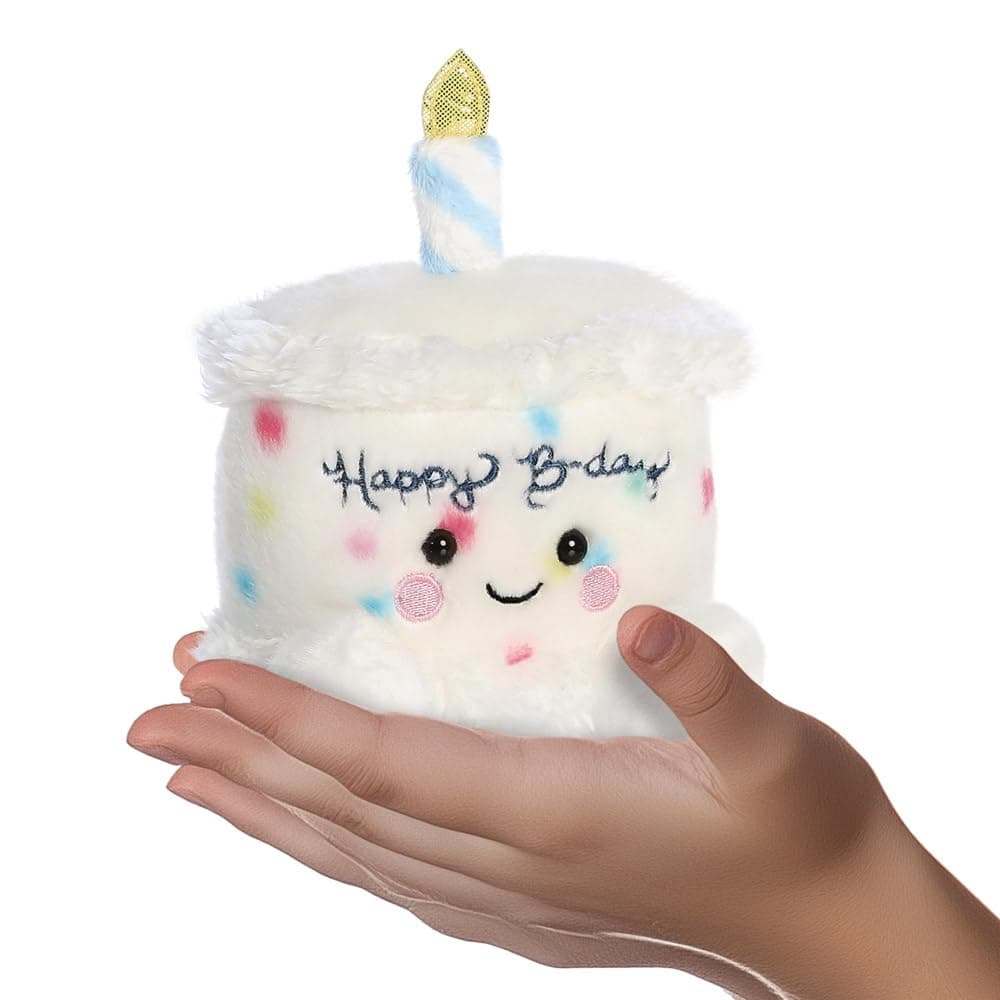 Aurora, 33902, Palm Pals Happy Birthday Cake 5In, Soft Toy, White — view 5
