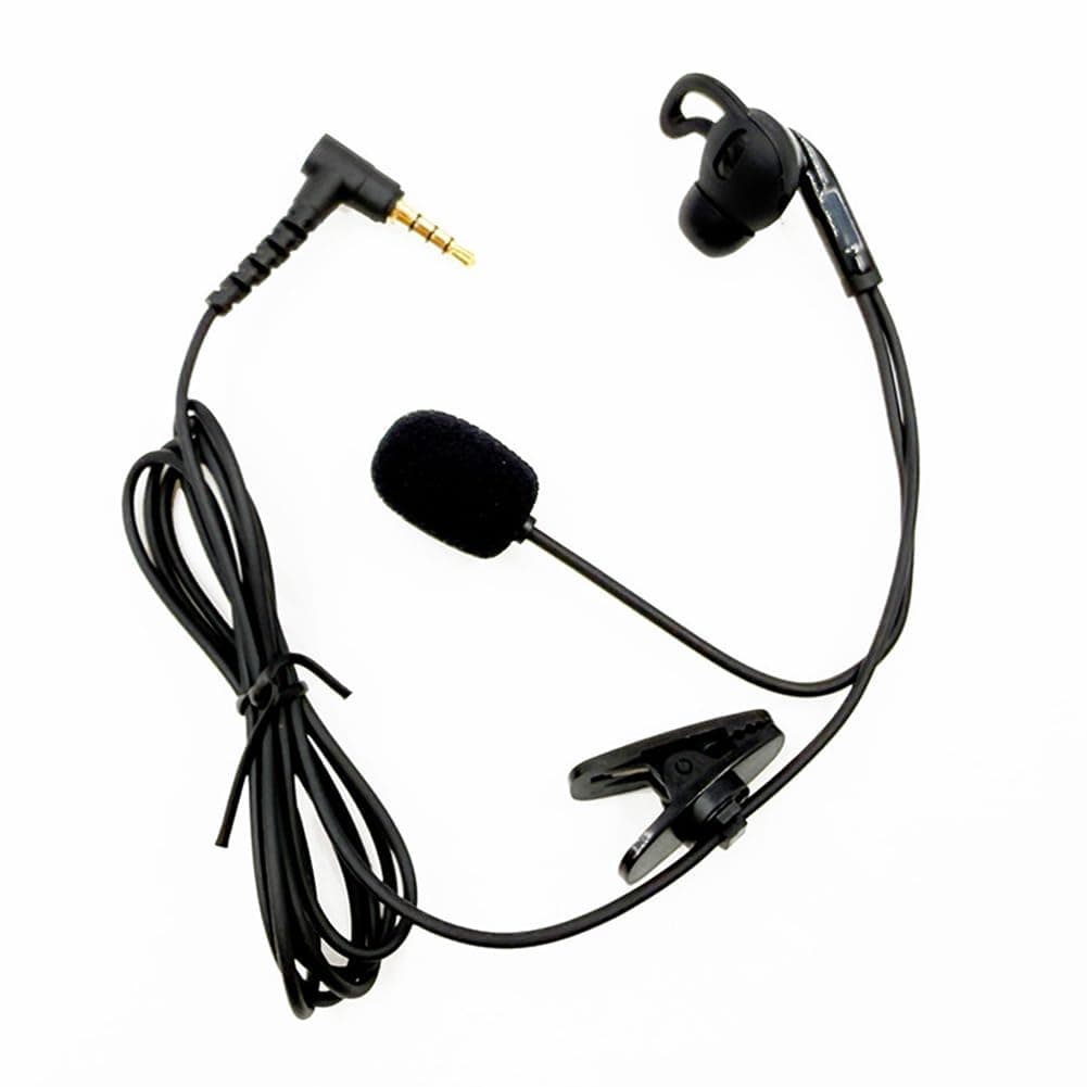Motorcycle Helmets Compatible 3.5mm Plug Elbow Plug Earphone Headphones Intercom Mic Headset