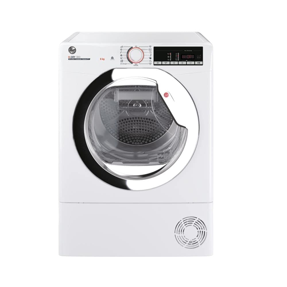 Hoover HLEC8LGB-80 Freestanding Condenser Tumble Dryer, Sensor Dry, 8 kg Load, Black — view 4