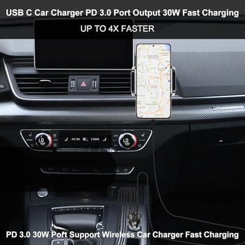 USB C Car Charger Adapter, 5 Ports 75W PD 3.0 Car Phone Charger Fast Charging Compatible with iPhone 16/15/14/13 Pro Max Series, iPad Pro, Galaxy S24/S23/S22/Note 20, Android, Pixel. — view 4