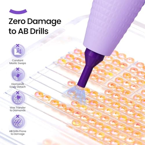 ARTDOT Wireless Vacuum Pen for Diamond Art Kit for Adults, Long-Lasting Electric Pen for Diamond Painting Accessories and Tools