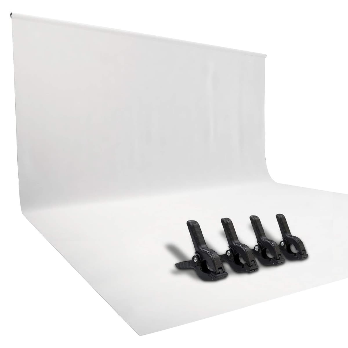 Easy-Going 5Wx7L ft White Background Muslin Backdrop, Photo Studio, Collapsible High Density Screen for Video Photography and Television — view 20
