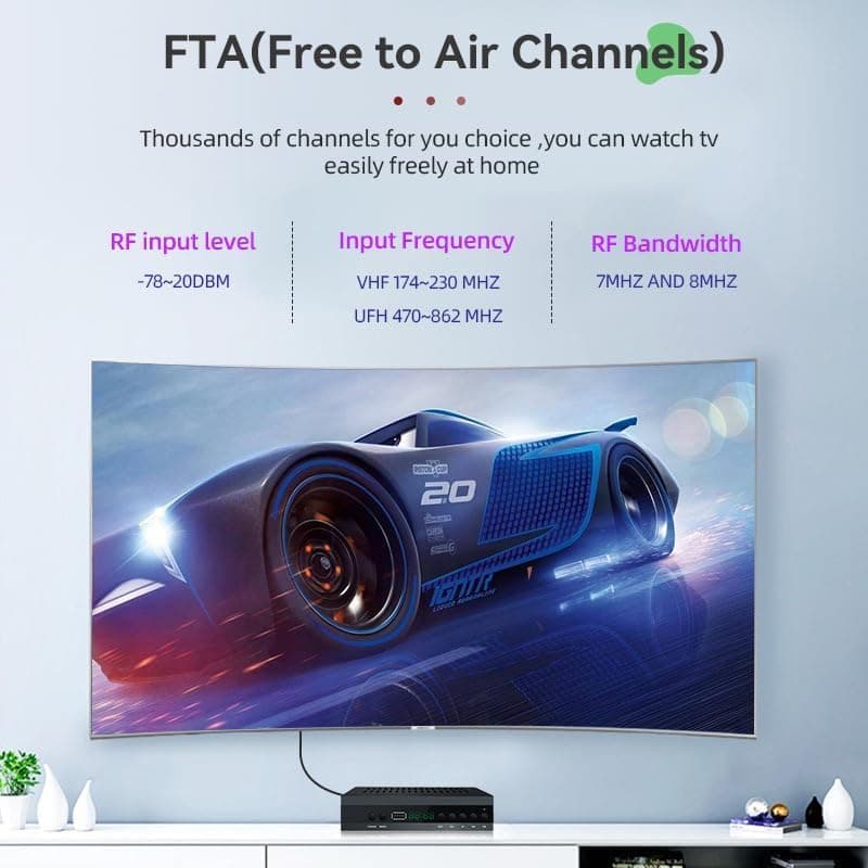 2025 Nuevo Español TDT Decodificador TV DVB-T T2 H265 HEVC FTA Full HD PVR, USB, HDMI, SCART, Sintonizador de TV Digital Terr — view 7