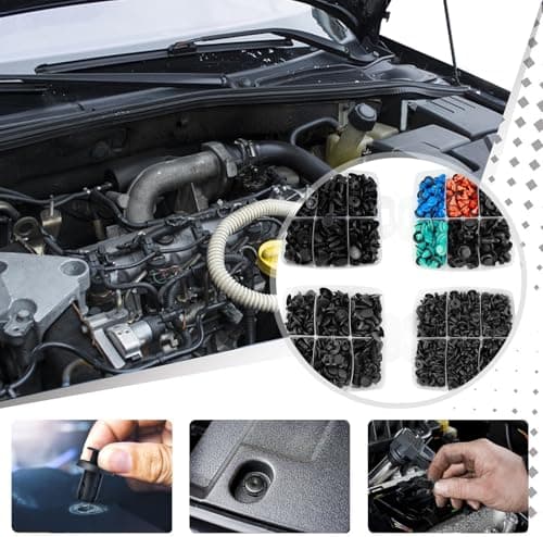 Car Push Retainer Clips Screws 1355PCS Auto Fasteners Assortment 42Popular Sizes Door Panel Trim Automotive Clips Bumper Rivets with Fastener Remover for Pickup Truck Ford GM Toyota Honda Chrysler — view 5