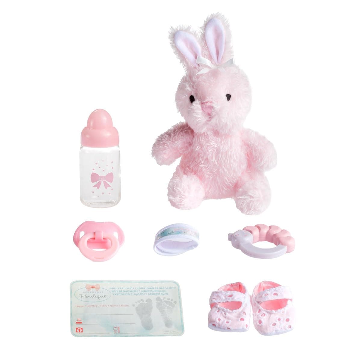 JC TOYS- Muñeca La Newborn recién Nacida de 38 cm es de Vinilo Suave, Ropa de algodón Calado y Accesorios, niña, Rosa, diseñado en España por Berenguer, 2 años — view 3