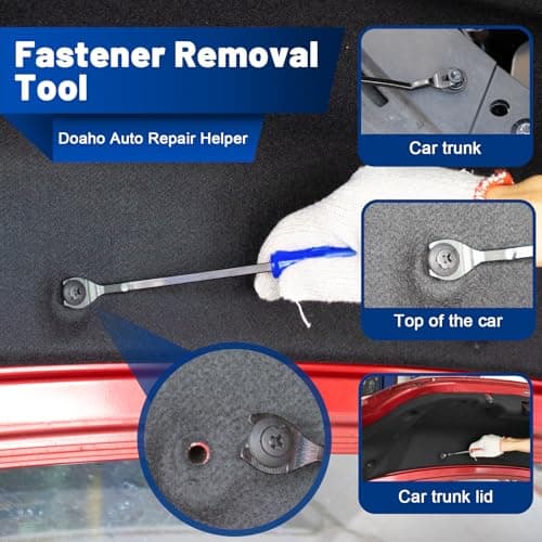 Doaho Car Clip Removal Tool, 3 Pcs Panel Clip Pliers Set Fastener Remover, Auto Retainer Clip Trim Rivet Removal Tool Kit — view 3