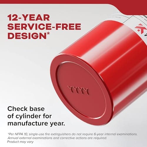 Kidde Basic 110 Fire Extinguisher for Home, 1-A:10-B:C, FA110G, 1 Pack — view 9