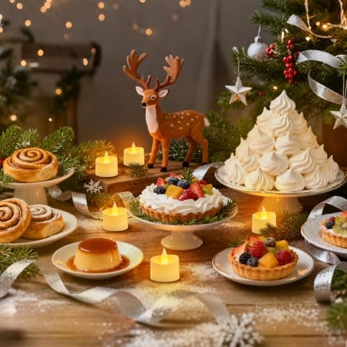 Haown Flameless Tea Lights Set of 24 Realistic Battery Operated Candles with Climbing Flame Effect, Cozy Ambient Candles for Wedding Party Home & Table Decor, 150H+ Battery Included (Ivory) — view 4