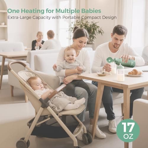 Momcozy Portable Milk Warmer for Travel – Dual Heating for Breast Milk & Water, Fast Heating, Long Battery Life, 17 oz Large Capacity for All-Day Feeding Convenience — view 4
