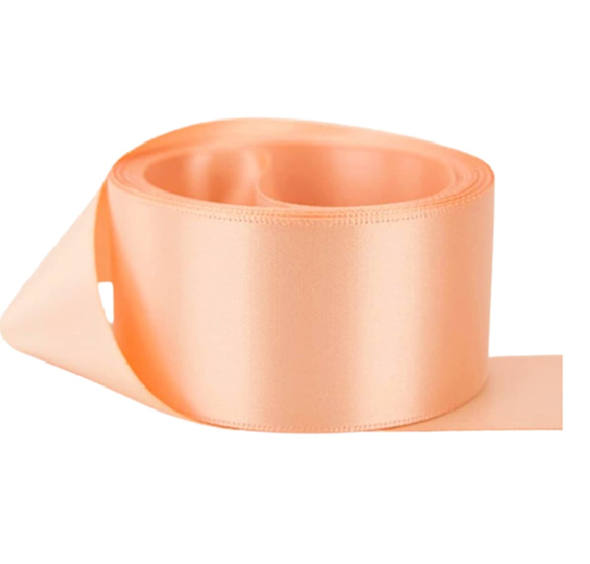 Double Sided Satin Ribbon Size 25mm x 10 Meters, Perfect for Gifts Wrap Sew Party, Decorations Events Dress Wedding Christmas Crafts, Bows Car, DIY, Bouquets, Cake More (25mm - 10Meters, Cream) — view 3