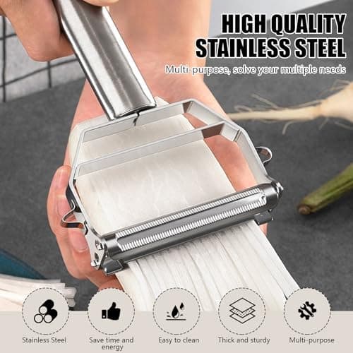 Multifunction Stainless Steel Julienne Peeler Vegetable Peeler Double Planing Grater Kitchen Accessories Cooking Tools — view 4