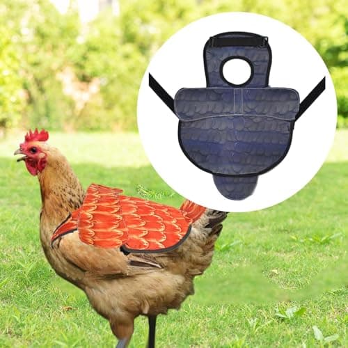 Leefasy Chicken Apron Chicken Saddle for Hen Accessories, Feather Protection Lightweight Supplies Chickens Hen Mating Saddle Reusable, Style C — view 2