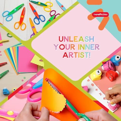 Craft Scissors Set – 26 Pcs, Paper Hole Punch & Decorative Cutting Edges — view 5