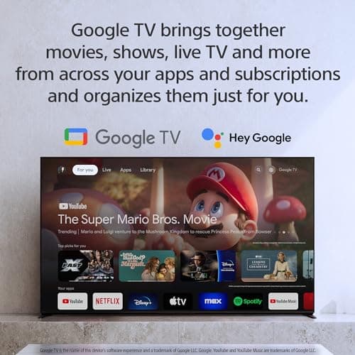 Sony 55-Inch 4K Ultra HD BRAVIA 3 LED Smart TV with Google TV, LED Flat Screen, Dolby Vision HDR, Google TV, Exclusive PS5 Features, (K-55S30) — view 3