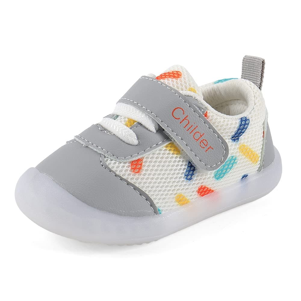 MASOCIO Baby Boys Girls First Walking Shoes Infant Toddler Trainers Anti-Slip Shoes