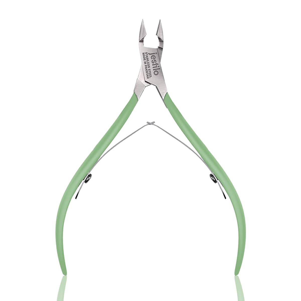 Jestilo Professional Cuticle Nippers Scissors Cutters, Removers Stainless Steel Best Nail Care Tool for Manicure and Pedicure (Silver) — view 9