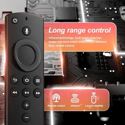 Replacement Remote for Fire Smart TV 3rd Gen, Compatible with FireStick (4K Max, 4K, HD), TV Stick (2nd Gen/3rd Gen), TV Cube (1st/2nd Gen/3rd Gen) Not for Insignia-TCL Series TVs — view 2