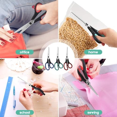 iBayam 8.5" Heavy Duty Scissors All Purpose for Office School Crafts Sewing — view 5
