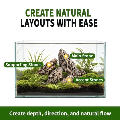 Korvuli Dragon Stone Aquascaping Rocks, 10 lb (4-8"), Aquarium Stone Set — view 2