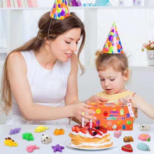 30 Pack Squishy Toys, Kawaii Squishies Party Favors for Kids 4-8 8-12 Treasure Box Toys for Classroom Birthday Xmas Gifts Goodie Bag Mini Animals Mochi Squishy Stress Relief Sensory Toys Random — view 2