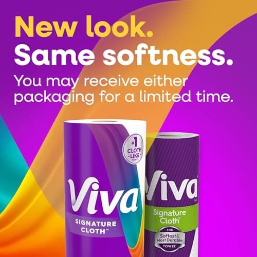 Viva Signature Cloth Paper Towels, Task Size, 8 Family Triple Rolls, 141 Sheets per Roll (Packaging May Vary) — view 9