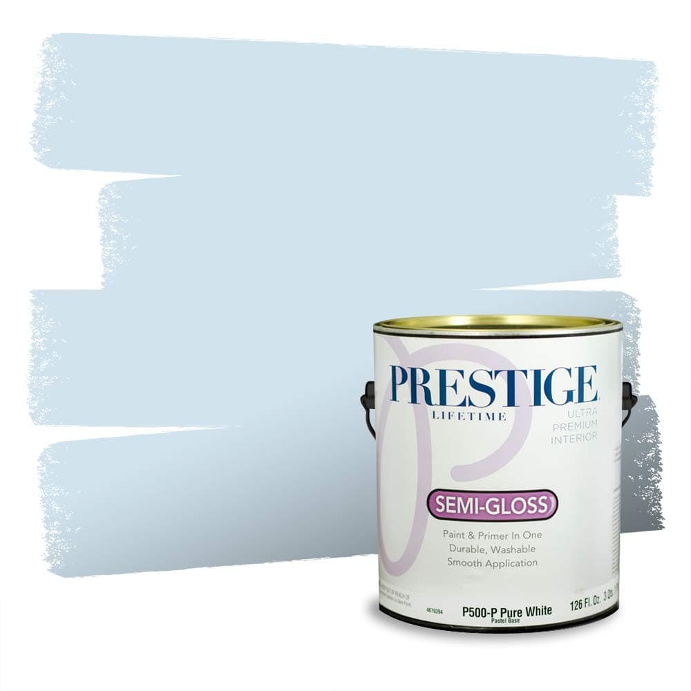 PRESTIGE Paints Interior Paint and Primer In One, 1-Gallon, Semi-Gloss, Comparable Match of Valspar* Dewdrop* — view 254