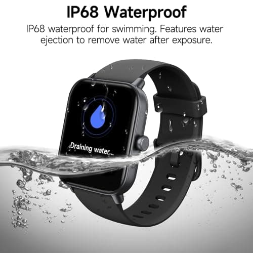 Smart Watch for Men Women (Answer/Make Call), Alexa Smartwatch Compatible with Android iOS, Fitness Tracker with Heart Rate SpO2 Sleep Monitor, 1.8'' HD DIY Dial Waterproof Watch with Bluetooth Call — view 5
