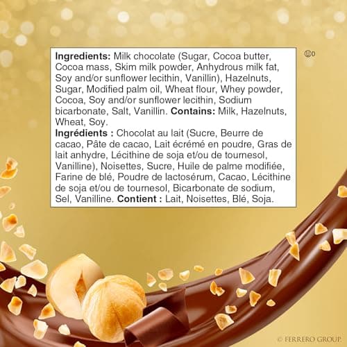 Ferrero Rocher Fine Hazelnut Milk Chocolate; Heart Shaped Gift Box; 8 Count; Individually Wrapped Chocolate; Valentines Day Chocolate; 100 Grams — view 2