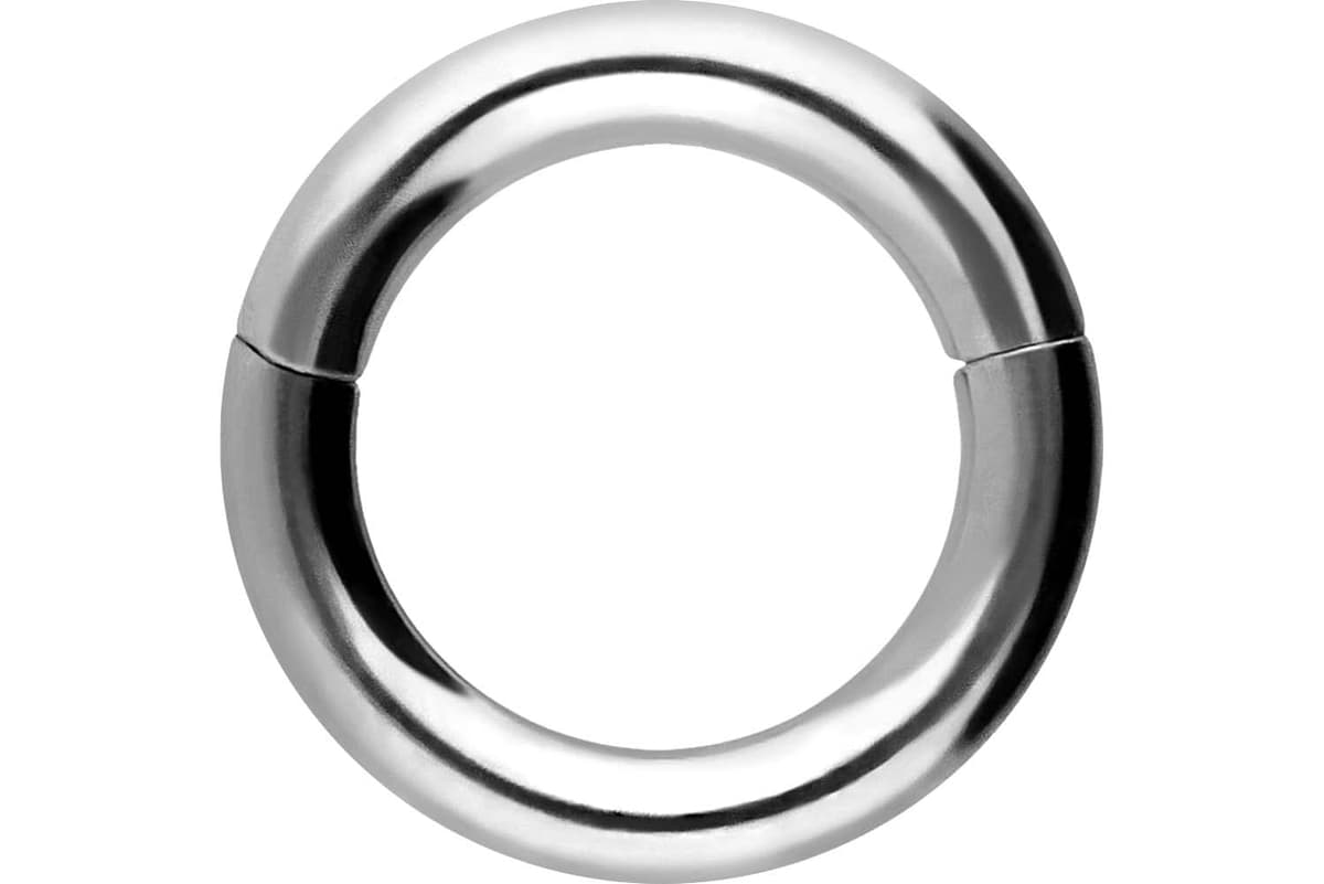 PIERCINGLINE Anillo segmento Clicker de acero quirúrgico – Piercing en oro, plata, rosa, negro o azul – para nariz, tabique, oreja, hélice o tragus — view 70