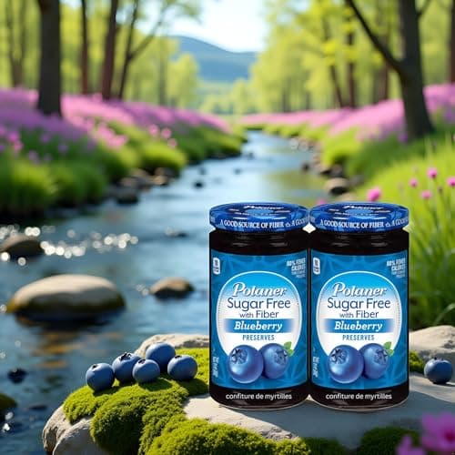 VALUBNDL: Polaner Sugar Free Blueberry Preserves – 2 Pack (383g Jars) – Keto Friendly & Diabetic Safe – 0g Added Sugar with Dietary Fiber – VALUBNDL Signature Bundle — view 4