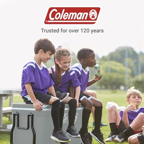 Coleman Classic Series Insulated Portable Rolling Cooler with Wheels, Leak-Resistant Outdoor Hard Cooler Keeps Ice up to 5 Days, 100-Quart — view 8
