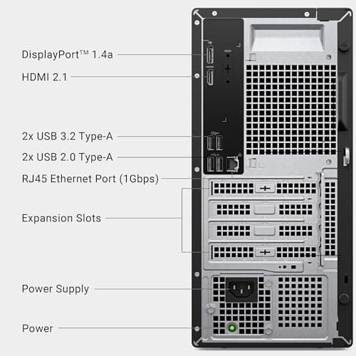 Dell Tower Desktop, Intel Core Ultra 7-265, 32GB RAM, Windows 11 Home — view 8