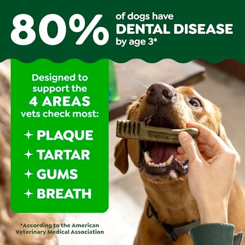 Greenies Veterinarian-Recommended Adult Natural Dental Dog Treats Teenie Size, Dog Dental Chews, Original Flavor, 36 oz. Pack, 130 Count — view 3