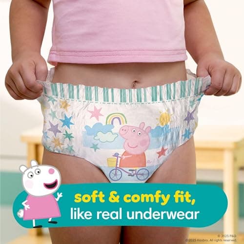 Pampers Easy Ups Training Underwear Peppa Pig Size 5 3T-4T, 124 Count (Packaging May Vary) — view 2
