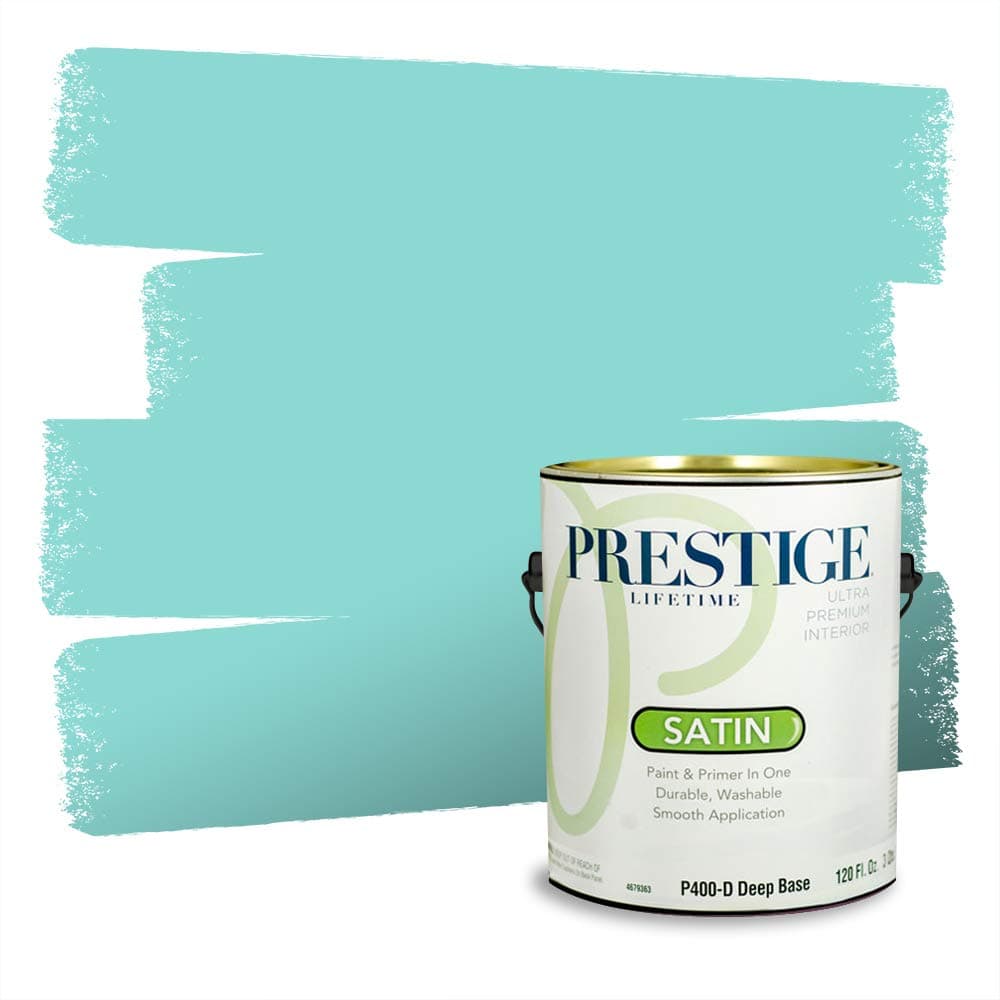PRESTIGE Paints Interior Paint and Primer In One, 1-Gallon, Semi-Gloss, Comparable Match of Valspar* Dewdrop* — view 784