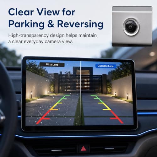2Pcs Car Camera Lens Protector, Clear Backup Camera Cover and Lens Guard — view 4
