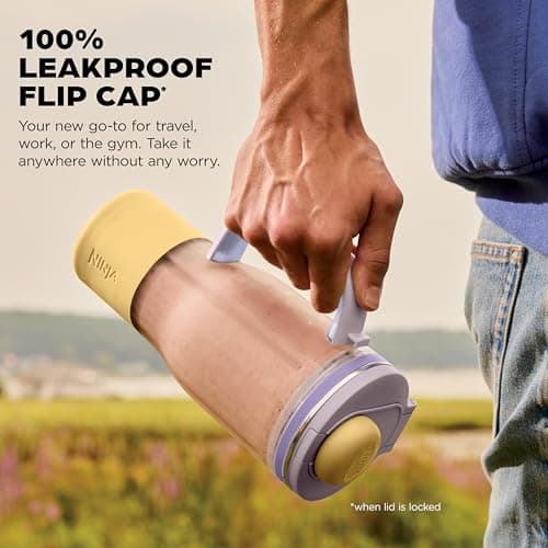 Ninja BlendBOSS | Personal Smoothie Blender and Tumbler | 26oz Travel Tumbler w/Leakproof Lid & Intergrated Chug Spout | AutoIQ Technololgy | 1200 Peak Watt | Lavender Lemonade | DB351CPR — view 4