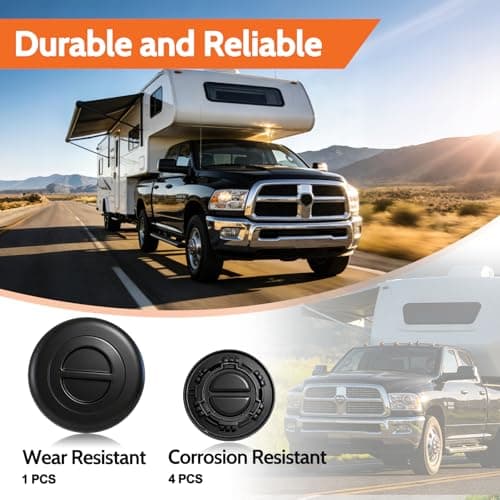 TOVIIEA 5th Wheel Bed Plug Cover Kit with Storage Bag for 2014-2025 Dodge Ram 2500 3500,Puck System Gooseneck Tow Mount Covers,68225506AA — view 4