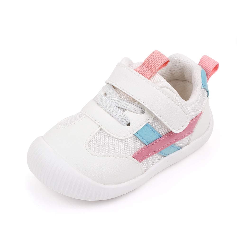 MK MATT KEELY Baby Boys Girls First Walking Shoes Toddler Anti-Slip Soft PU Leather Prewalker Sneakers