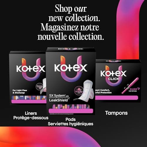 U by Kotex Click Compact Tampons, Duo Pack, Regular + Super Absorbency, Unscented, 45 Count — view 8