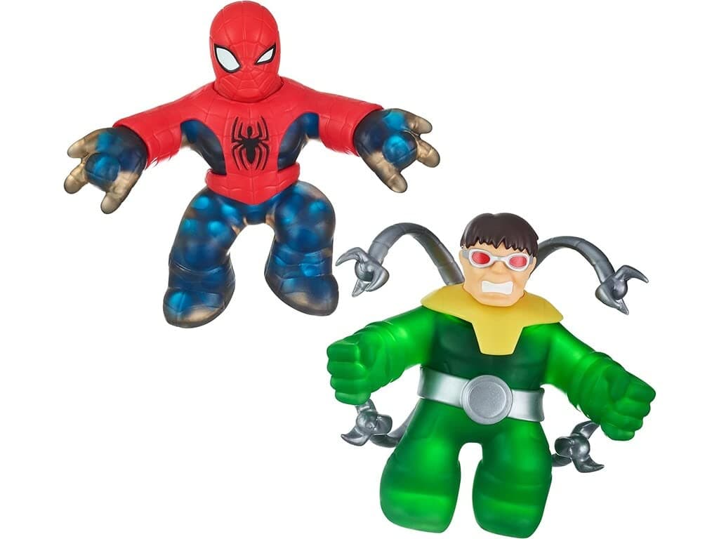 BANDAI - Goo JIT Zu- Pack 2 Heroes Marvel Spidreman VS Dr Octopus - CO41378