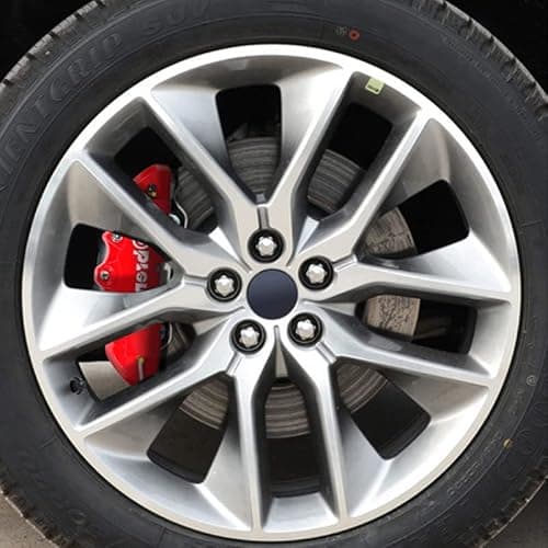 Caliper Cover, 2 Pairs Brake Caliper Covers, Red Style Front & Rear Covers, High Precision Car Disc Brake Protector for Wheel Hub — view 3