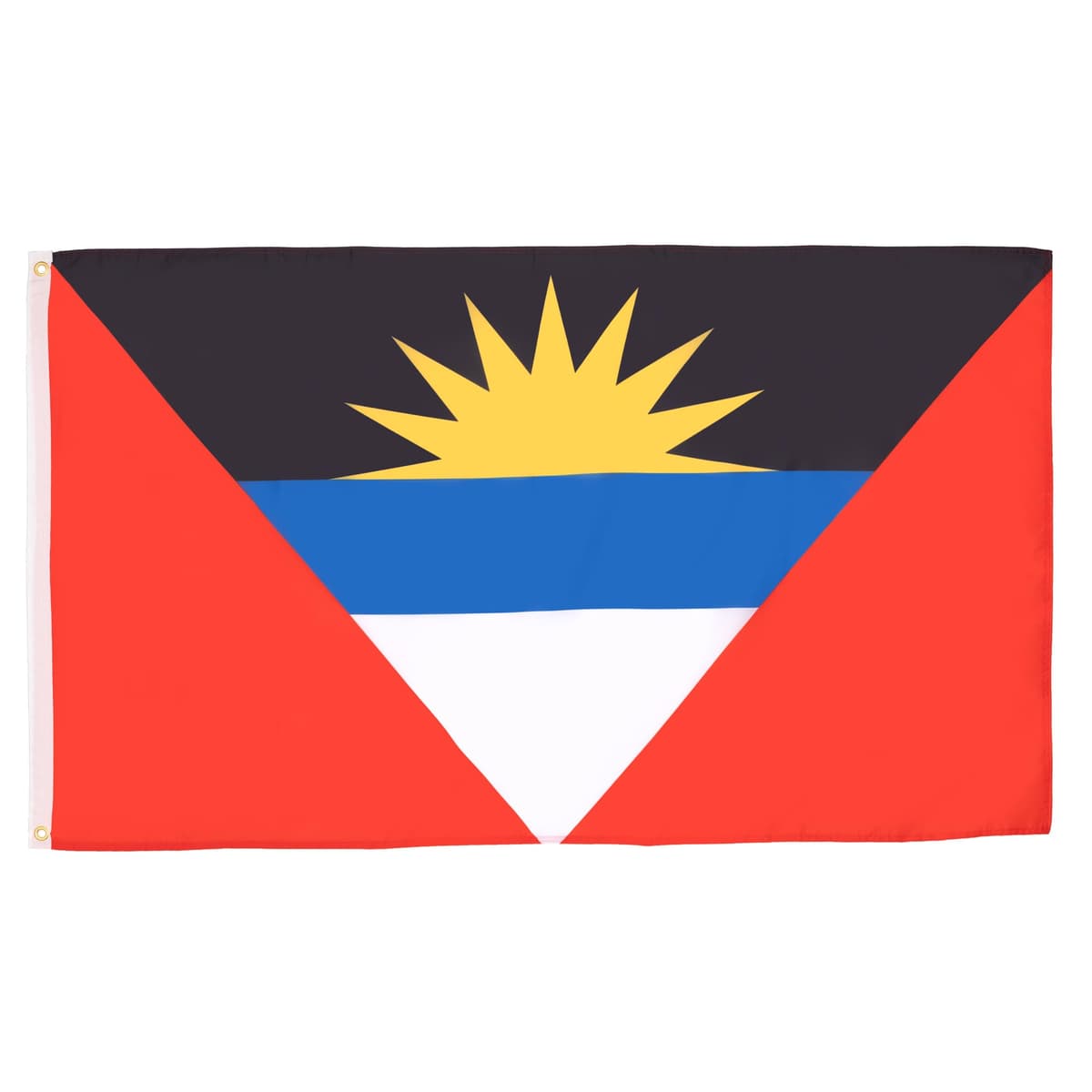 AZ FLAG - Antigua And Barbuda Flag - 3x5 Ft - 100D Polyester Antiguan Barbudan Banner with Two Metal Grommets - Fade Resistant - Vivid Colors - 3' x 5' Feet - 150x90 Cm