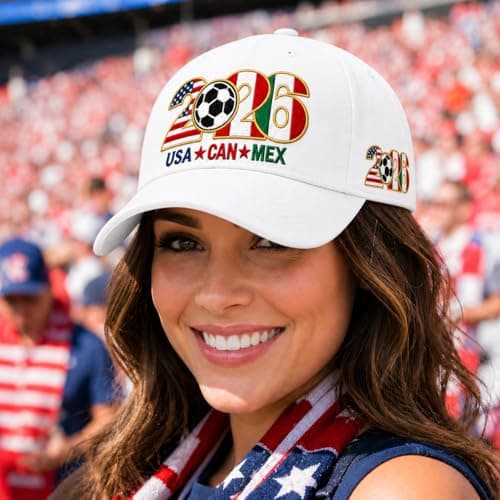 EKVAGADE Embroidered Trucker hat for Women Men Baseball Hat Adjustable Unisex Cotton for Soccer Supporters White — view 2