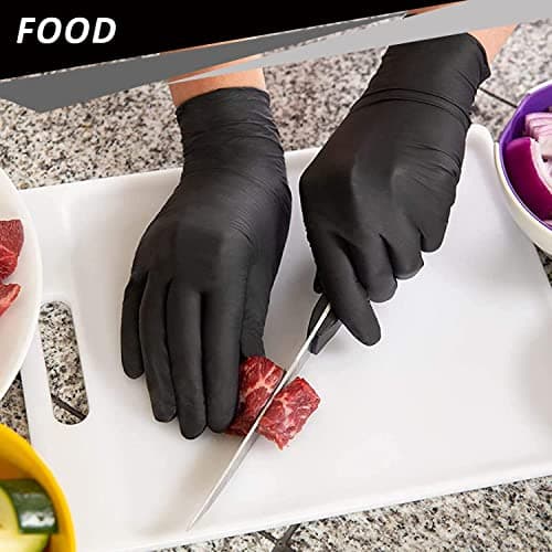 Nitrile Disposable Gloves,4mil-100 Count,Gloves Disposable Latex Free,Powder Free for Cooking,Household,Food safe — view 3