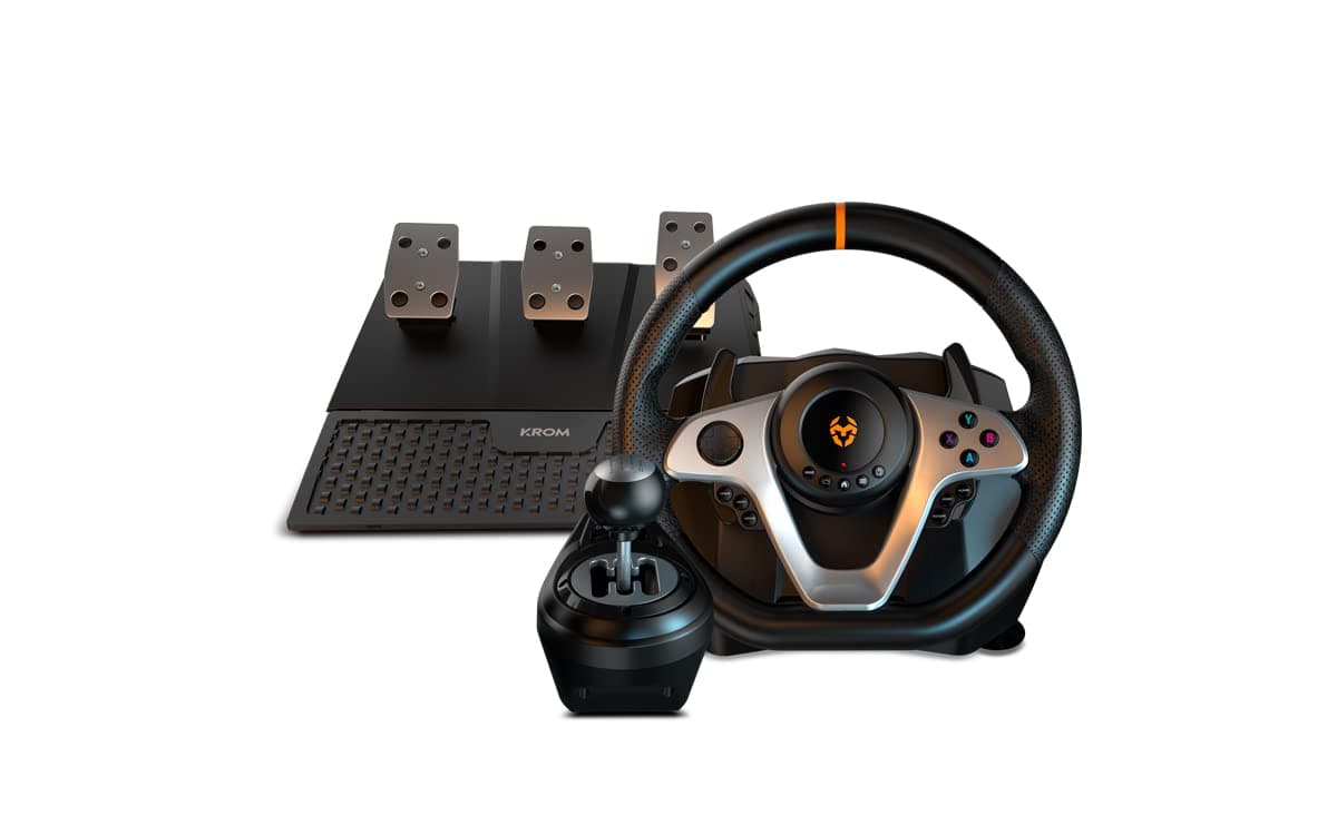 KROM KEY - Gamepad con cable, X-input y Direct - input, joystick y gatillos analógicos, función turbo, compatible con PC, PS3 y Android, color negro — view 7