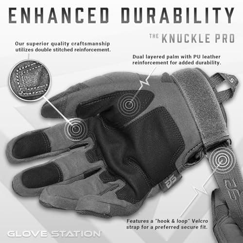 Glove Station - Cold Weather Tactical Shooting Gloves for Men and Woman with Touchscreen Fingers - Durable and Comfortable Hand-Gear for Shooting and Hunting