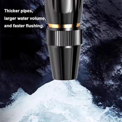 Heavy Duty Adjustable Twist Hose Nozzle Jet Sweeper Nozzle, Powerful High-Pressure Home Car Wash & Garden Sprayer, Home High Pressure Car Wash Water Gun, for Car, Garden Cleaning (1Pcs) — view 3